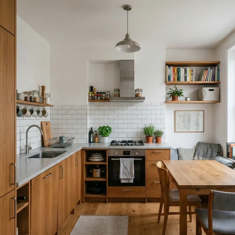 Square Kitchen Layout Ideas