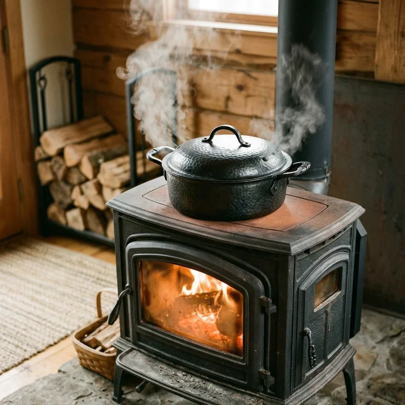 Wood Stove Humidifier Ideas