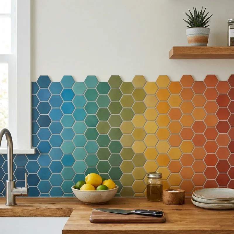 Hexagon Backsplash Ideas
