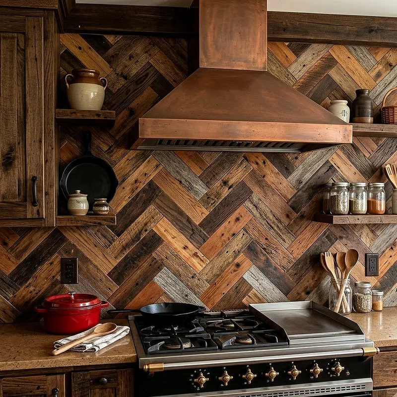 Wooden Backsplash Ideas