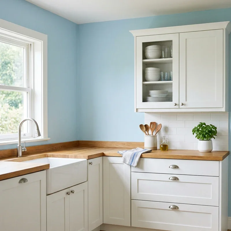 Kitchen Wall Color Ideas with White Cabinets