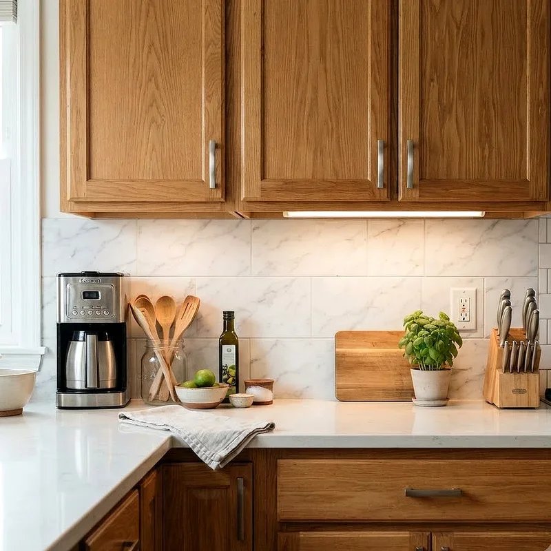 Kitchen Backsplash Ideas With Oak Cabinets