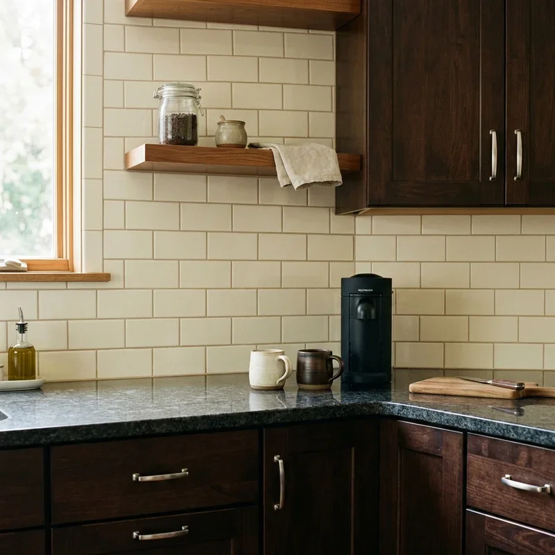 Espresso Cabinets Backsplash Ideas