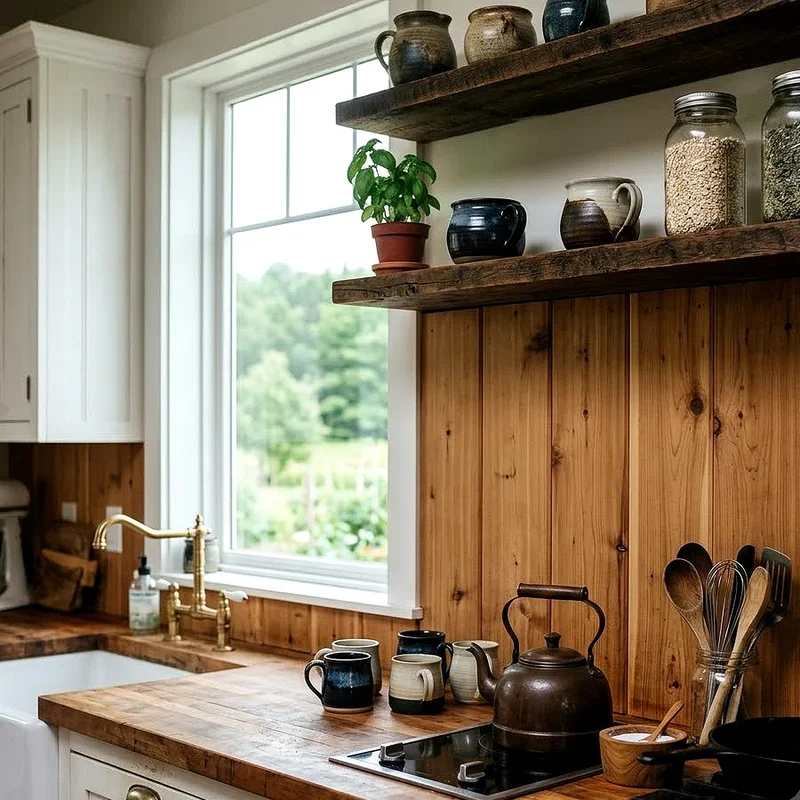 Wooden Backsplash Ideas