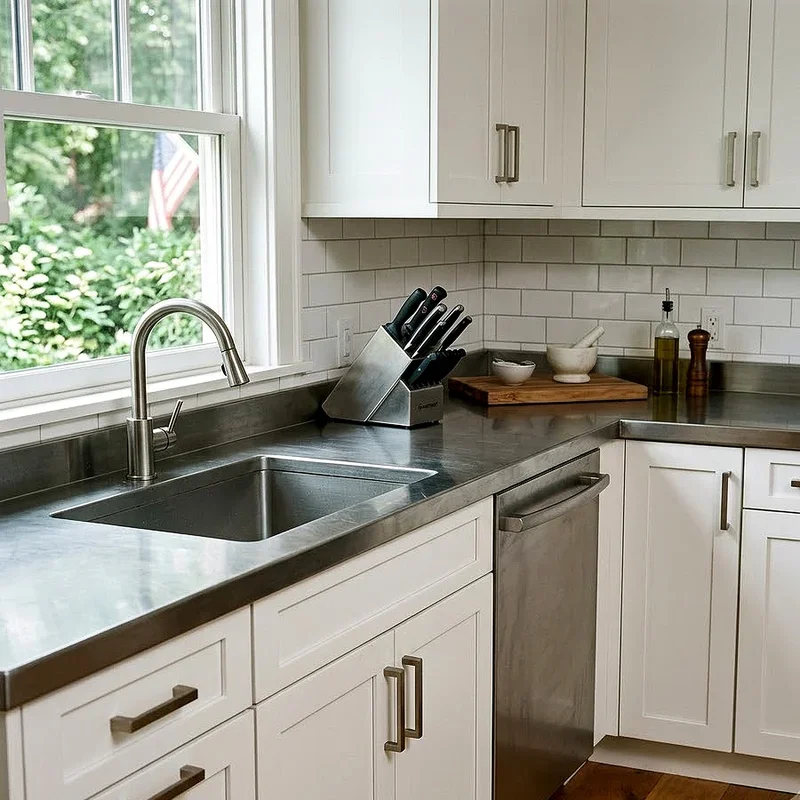 White Cabinet Countertop Ideas