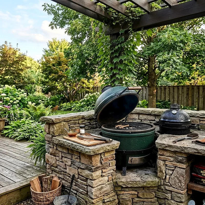 Kamado Outdoor Kitchen Ideas