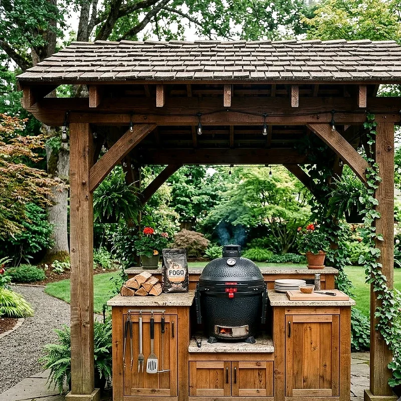 Kamado Outdoor Kitchen Ideas