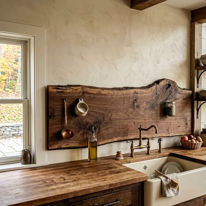 Wooden Backsplash Ideas