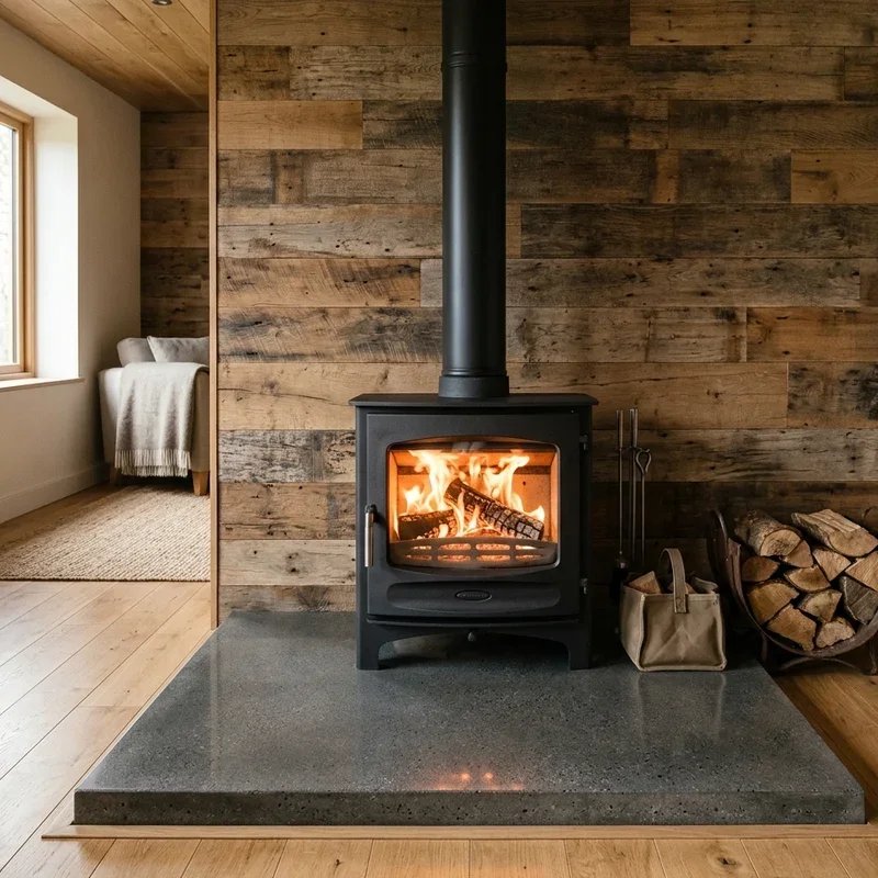 Wood Burning Stove Hearth Ideas