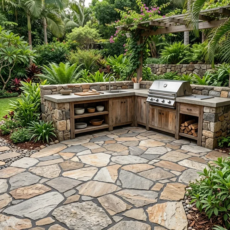 Outdoor Kitchen Flooring Ideas