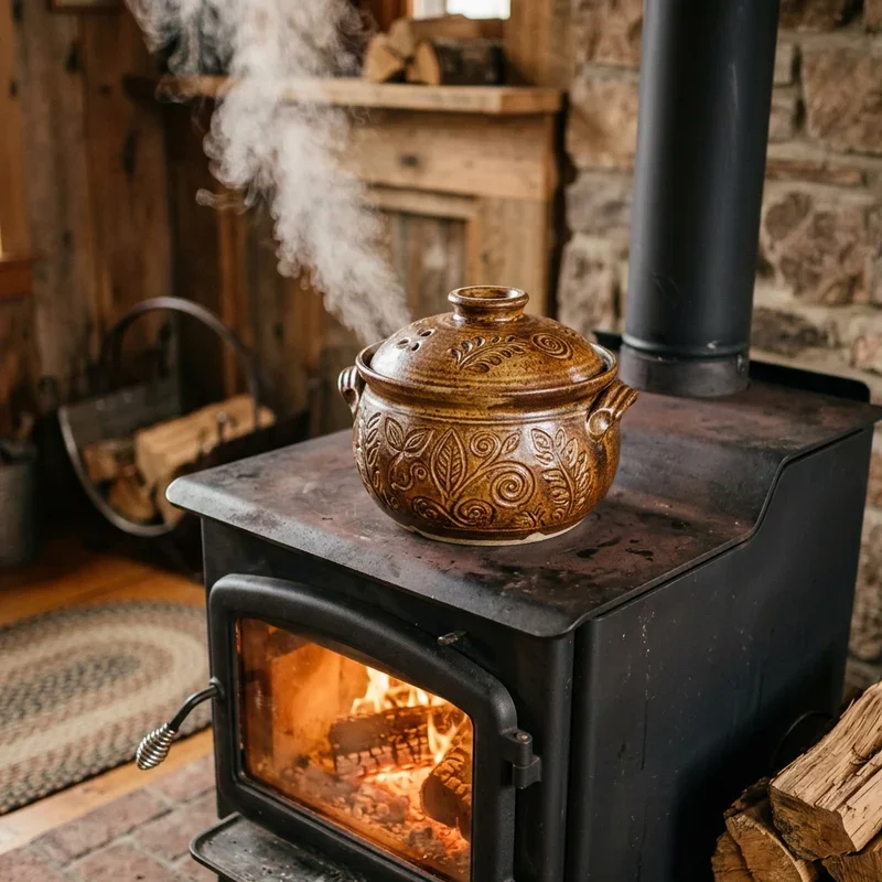 Wood Stove Humidifier Ideas