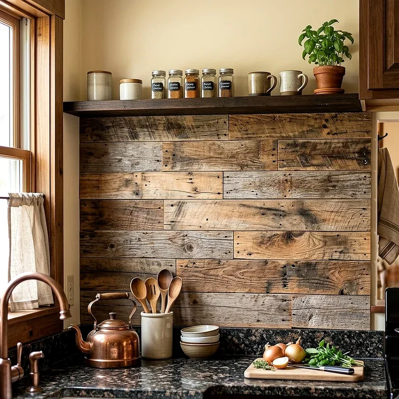 Wooden Backsplash Ideas