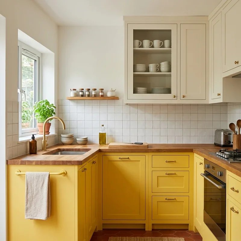 Yellow Kitchen Cabinets Ideas