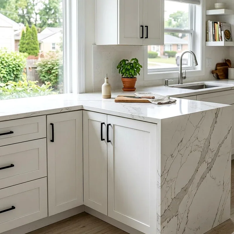White Cabinet Countertop Ideas