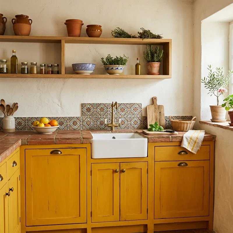 Yellow Kitchen Cabinets Ideas