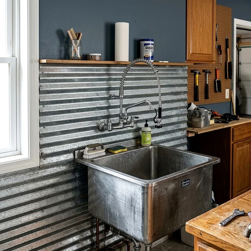 Utility Sink Backsplash Ideas