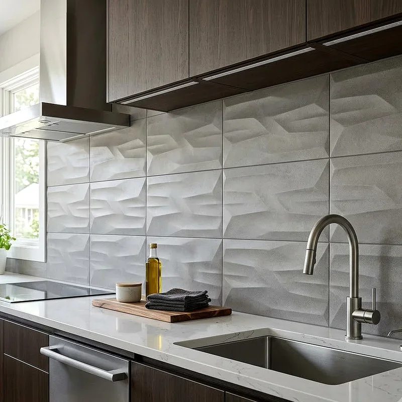 Large Tile Backsplash Ideas