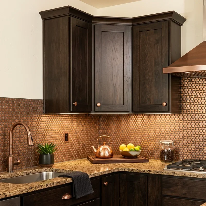 Espresso Cabinets Backsplash Ideas