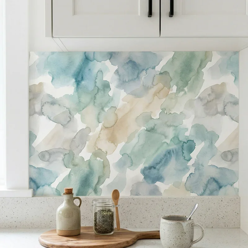 Wallpaper Backsplash Ideas