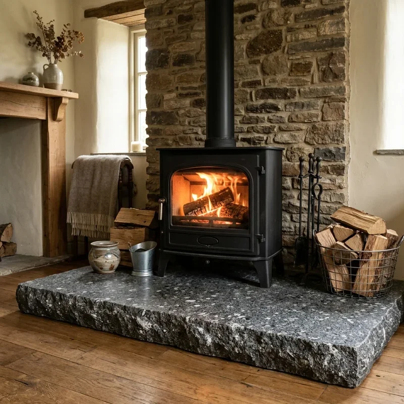Wood Burning Stove Hearth Ideas
