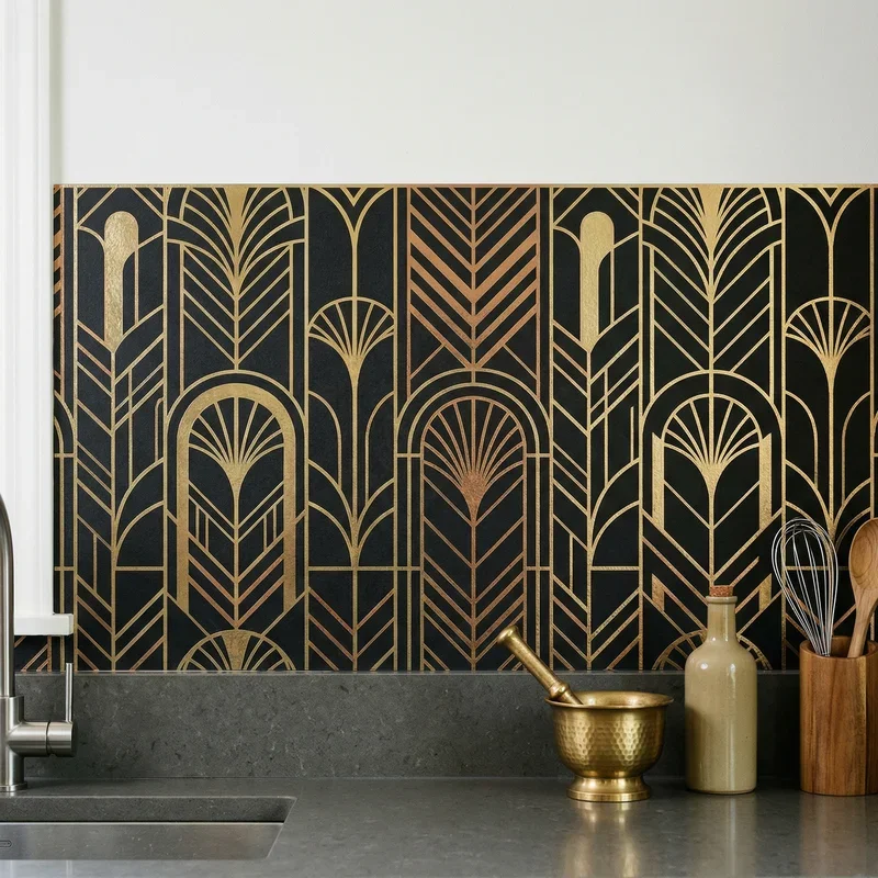 Wallpaper Backsplash Ideas