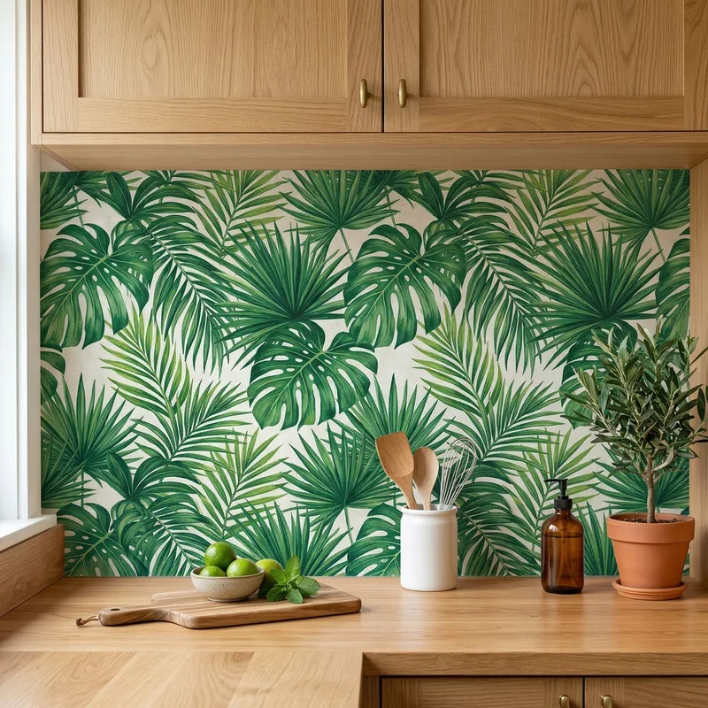 Wallpaper Backsplash Ideas