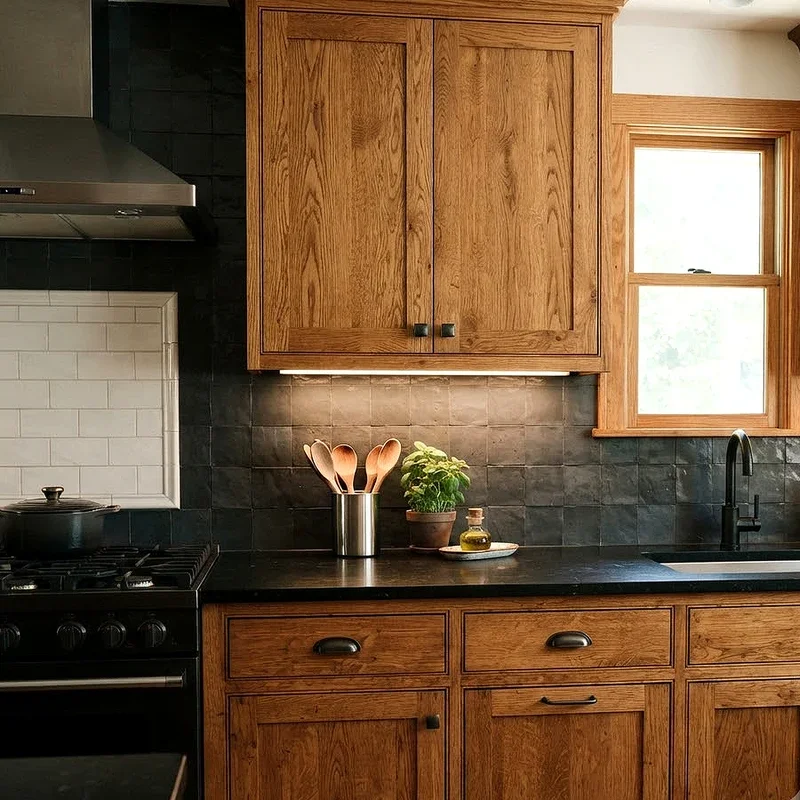 Kitchen Backsplash Ideas With Oak Cabinets