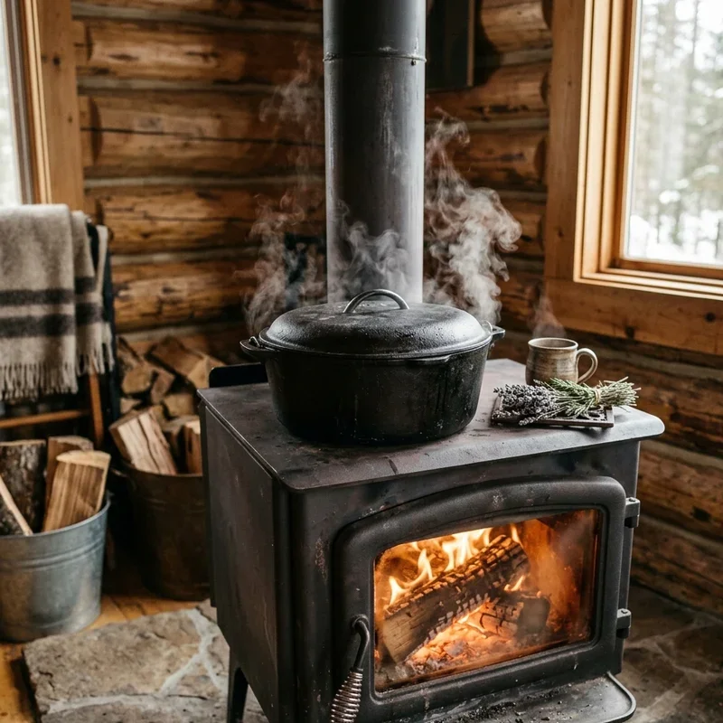 Wood Stove Humidifier Ideas