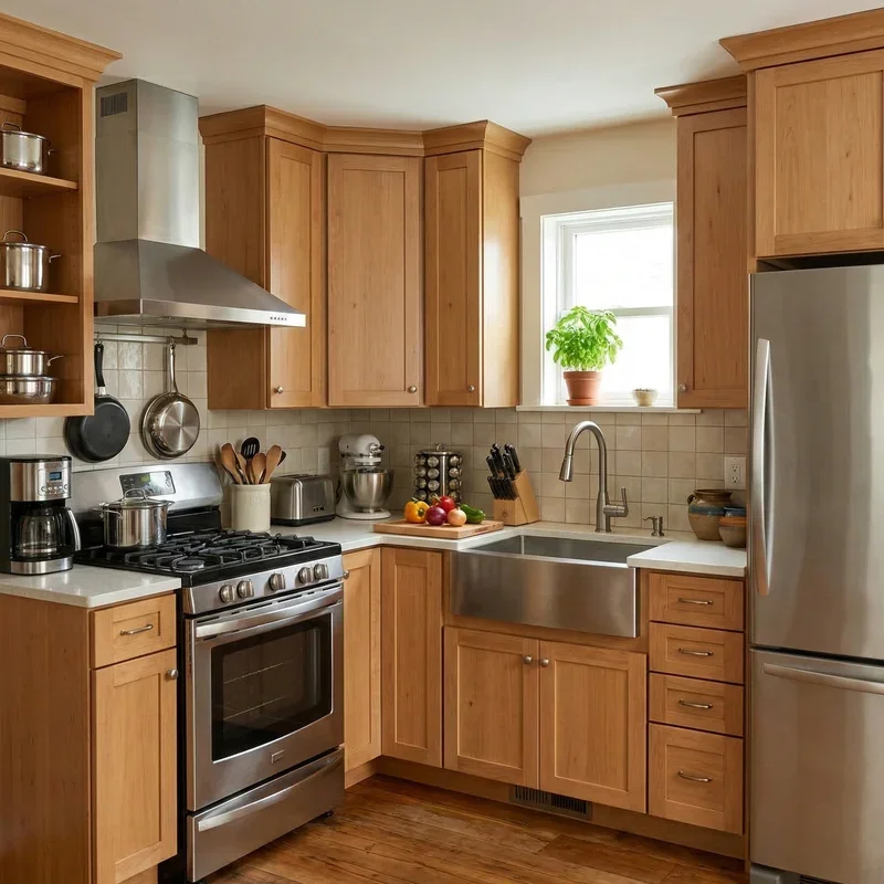 Square Kitchen Layout Ideas