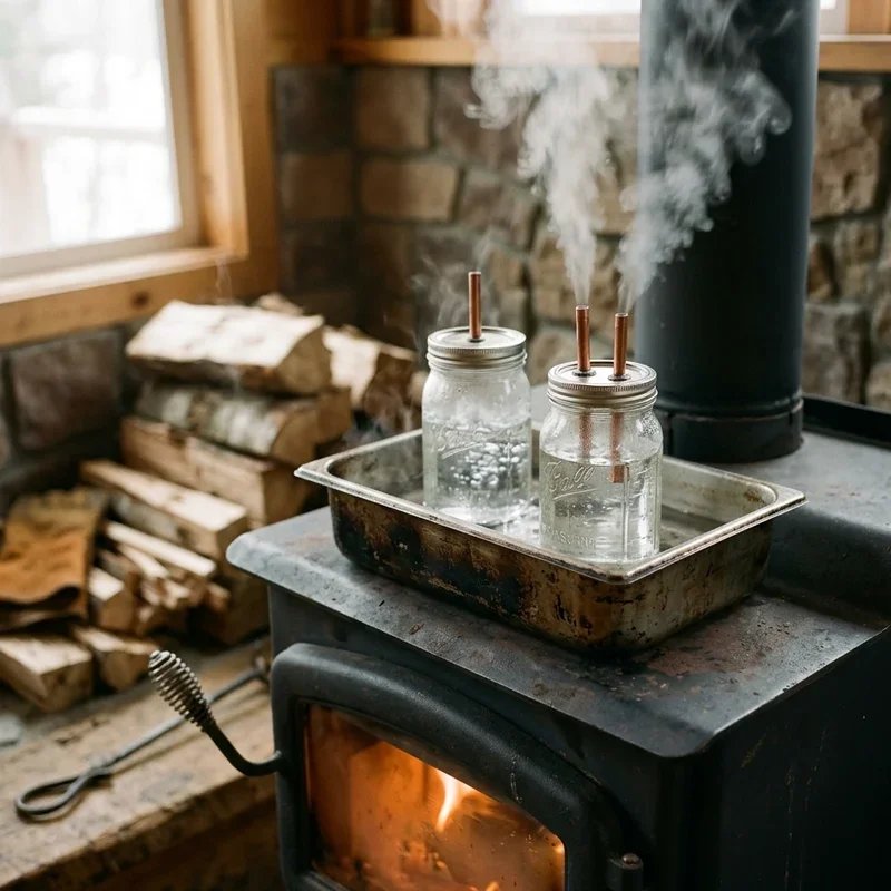 Wood Stove Humidifier Ideas