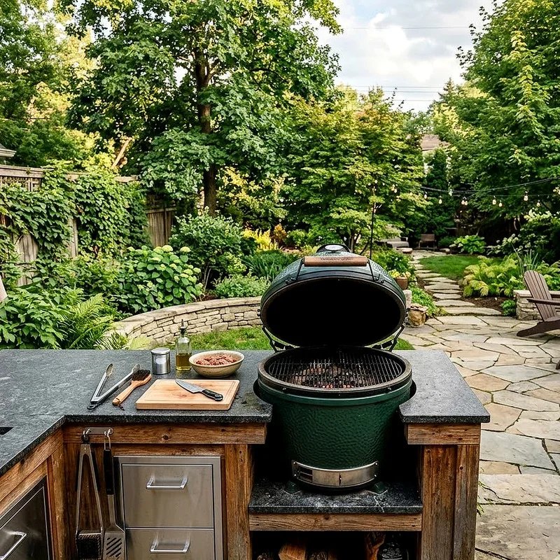 Kamado Outdoor Kitchen Ideas