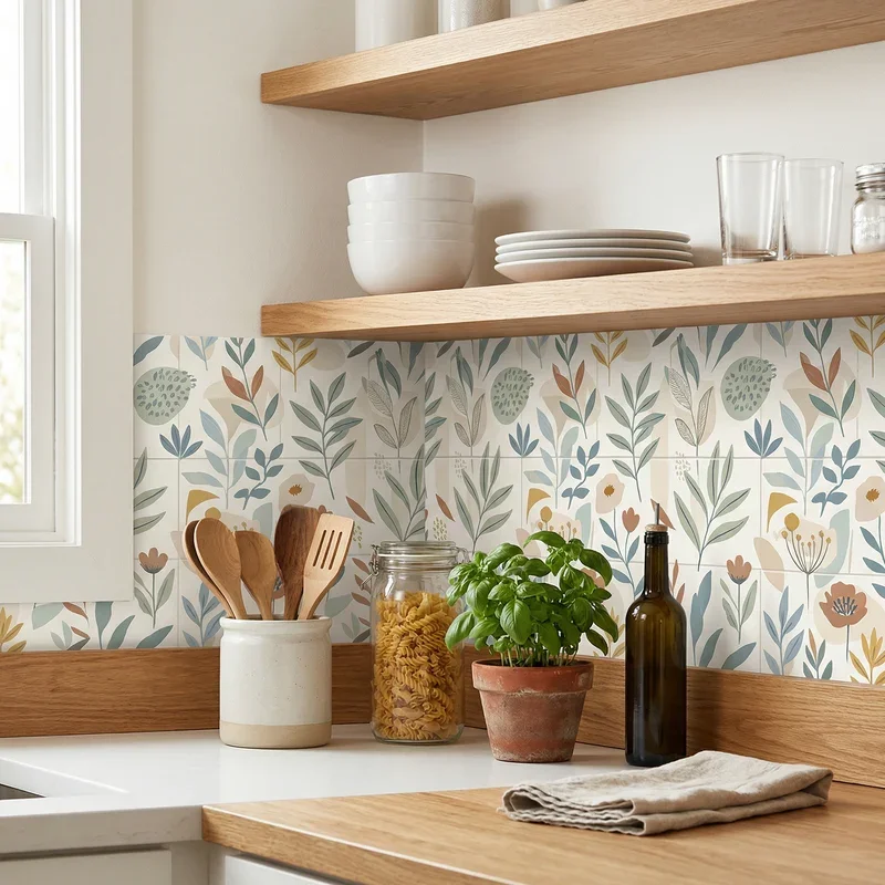 Wallpaper Backsplash Ideas