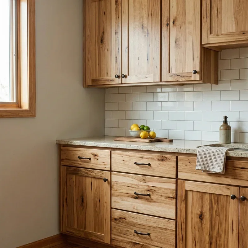15 Hickory Kitchen Cabinet Ideas for a Warm Rustic Look