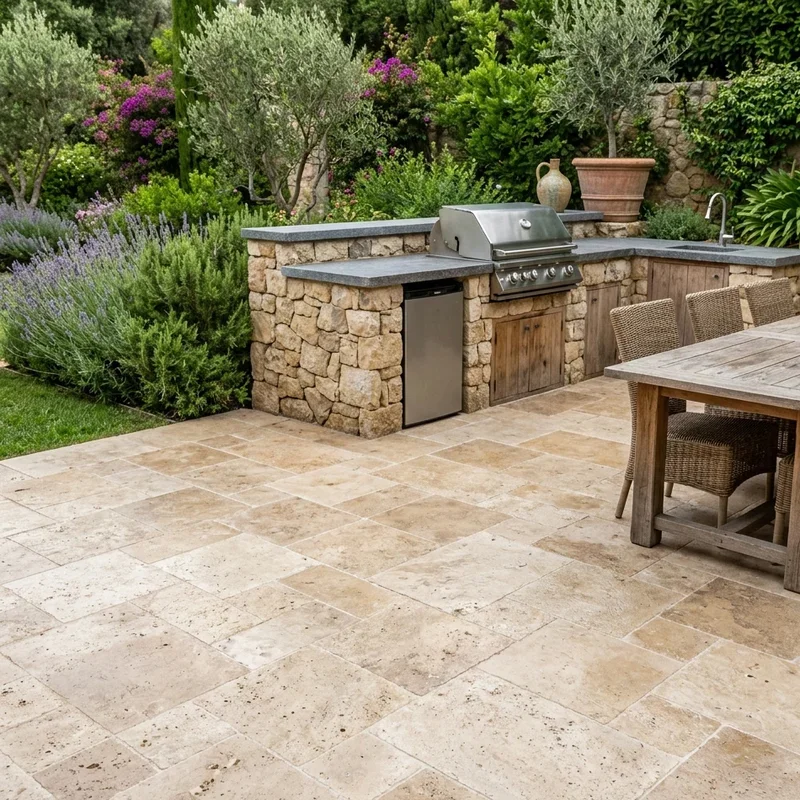 Outdoor Kitchen Flooring Ideas