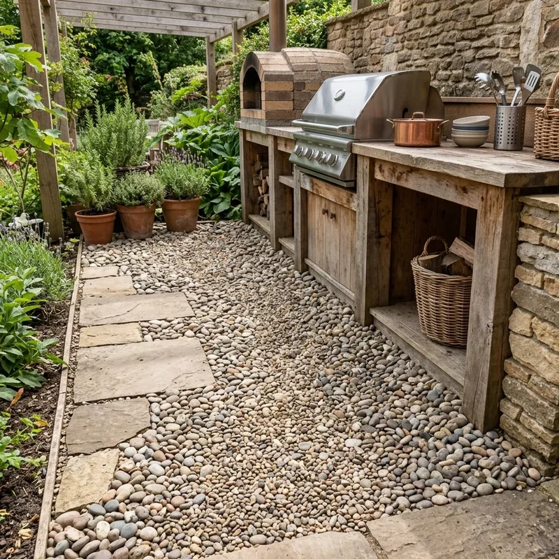 Outdoor Kitchen Flooring Ideas