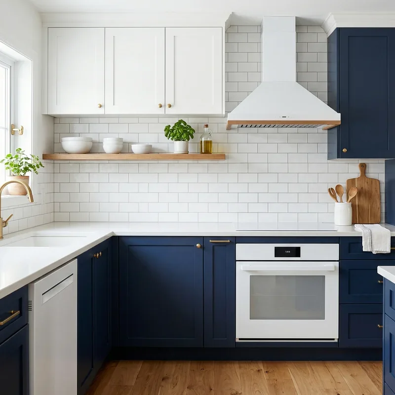 Kitchen with White Appliances Ideas