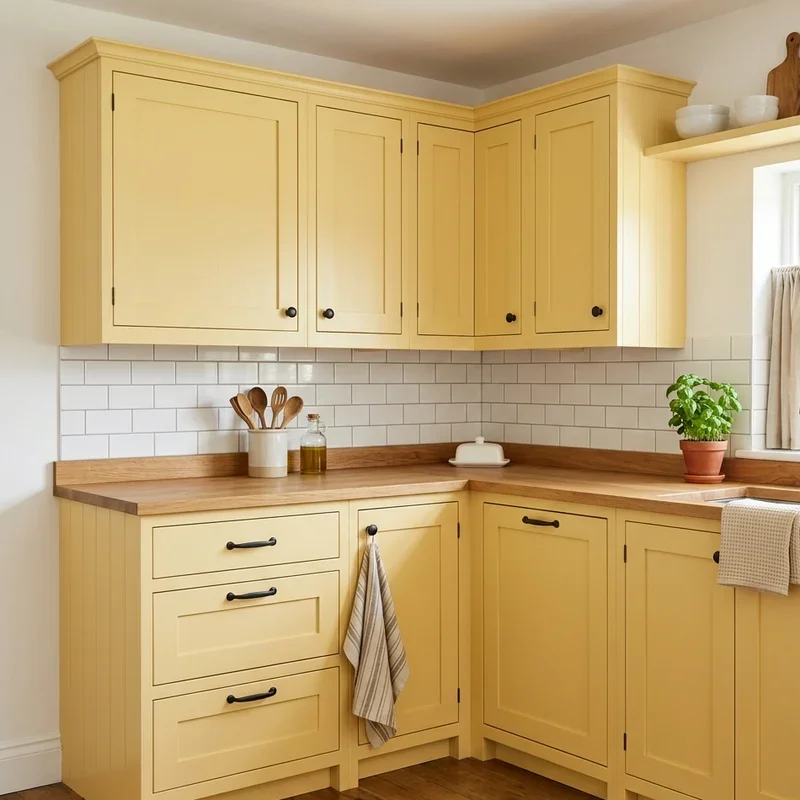Yellow Kitchen Cabinets Ideas