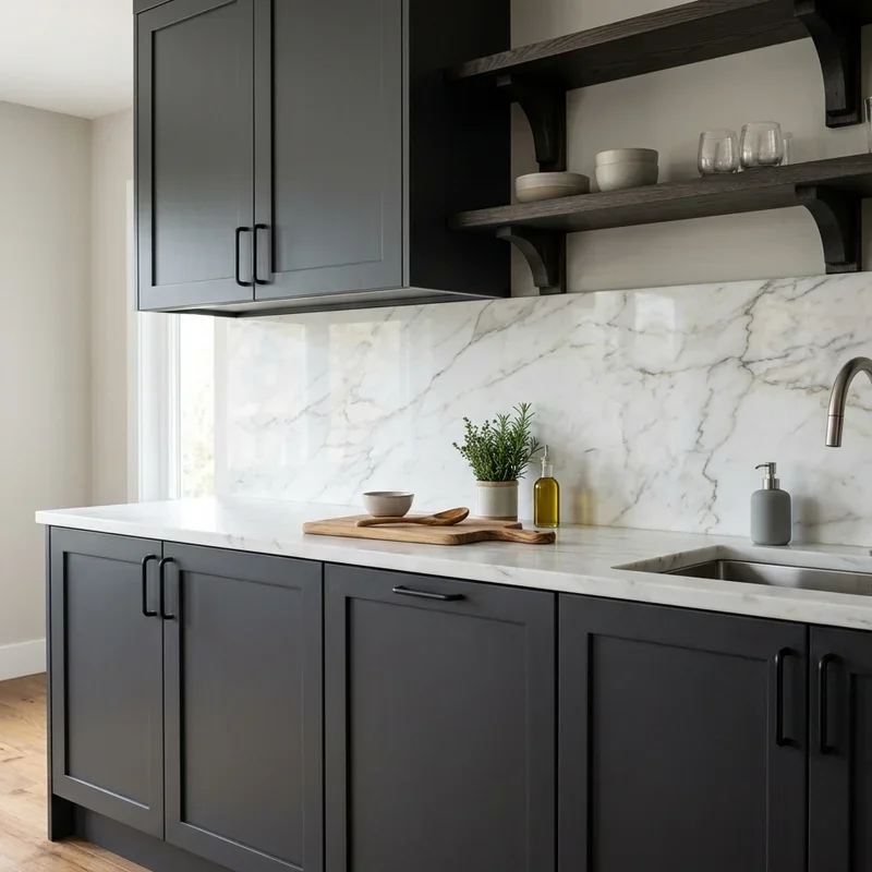 Kitchen Backsplash Ideas for Dark Cabinets