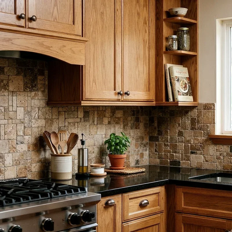 Kitchen Backsplash Ideas With Oak Cabinets