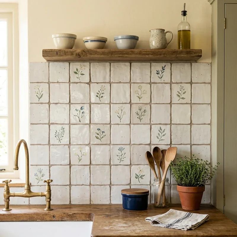 15 Cottage Kitchen Backsplash Ideas for Cozy Charm