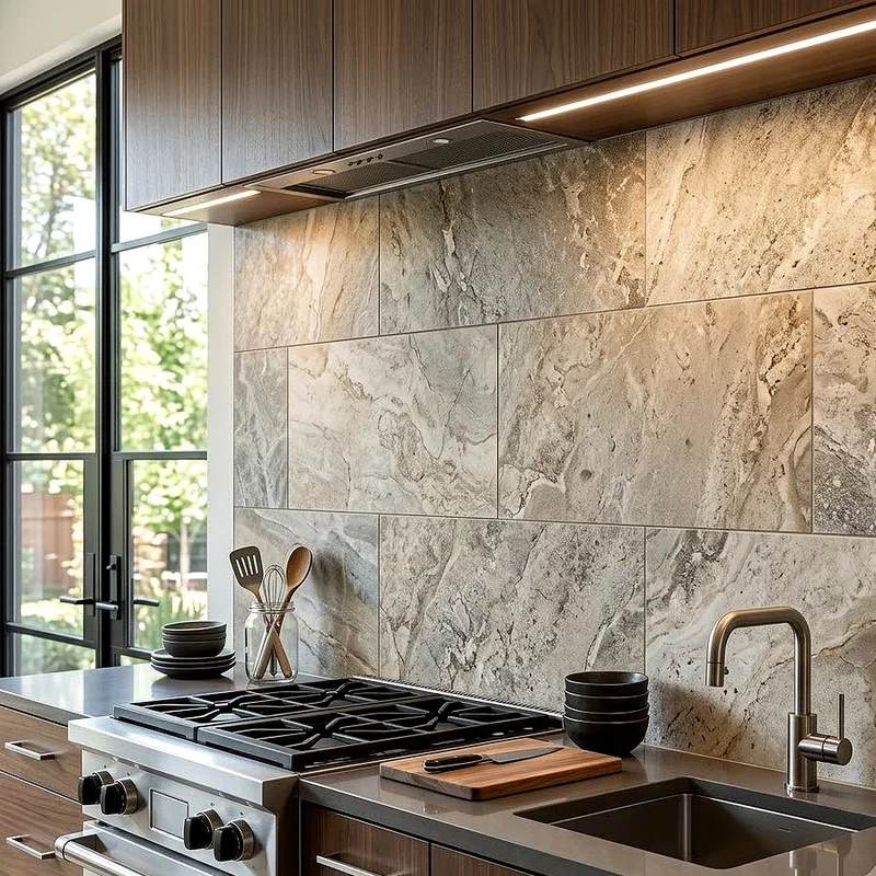 Large Tile Backsplash Ideas