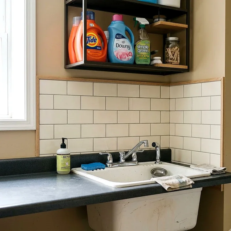 Utility Sink Backsplash Ideas
