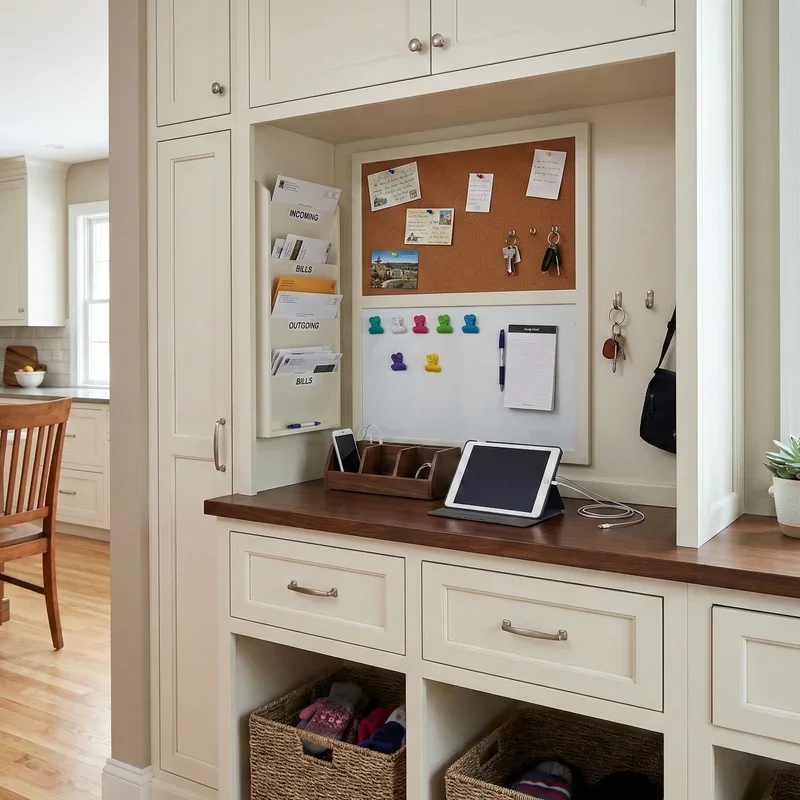 Kitchen Drop Zone Ideas