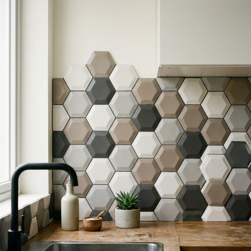Hexagon Backsplash Ideas