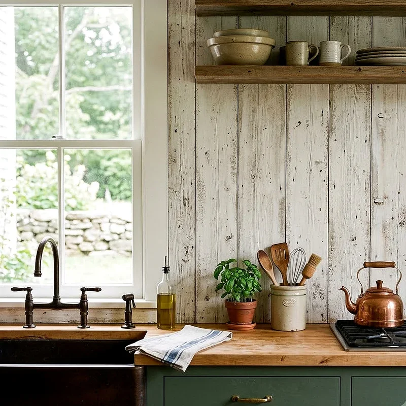 Wooden Backsplash Ideas