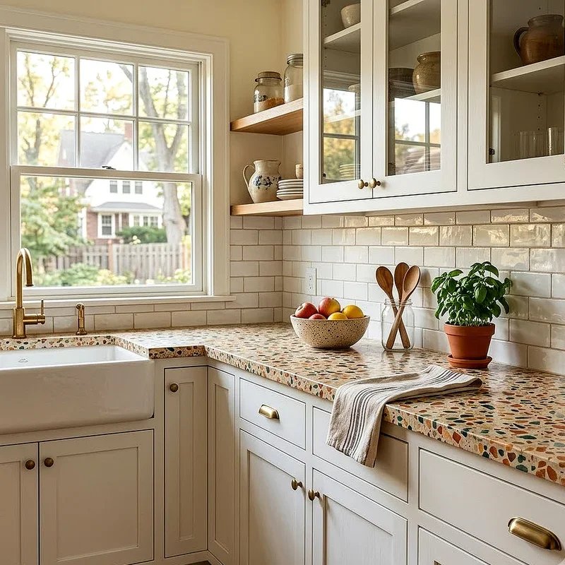 White Cabinet Countertop Ideas