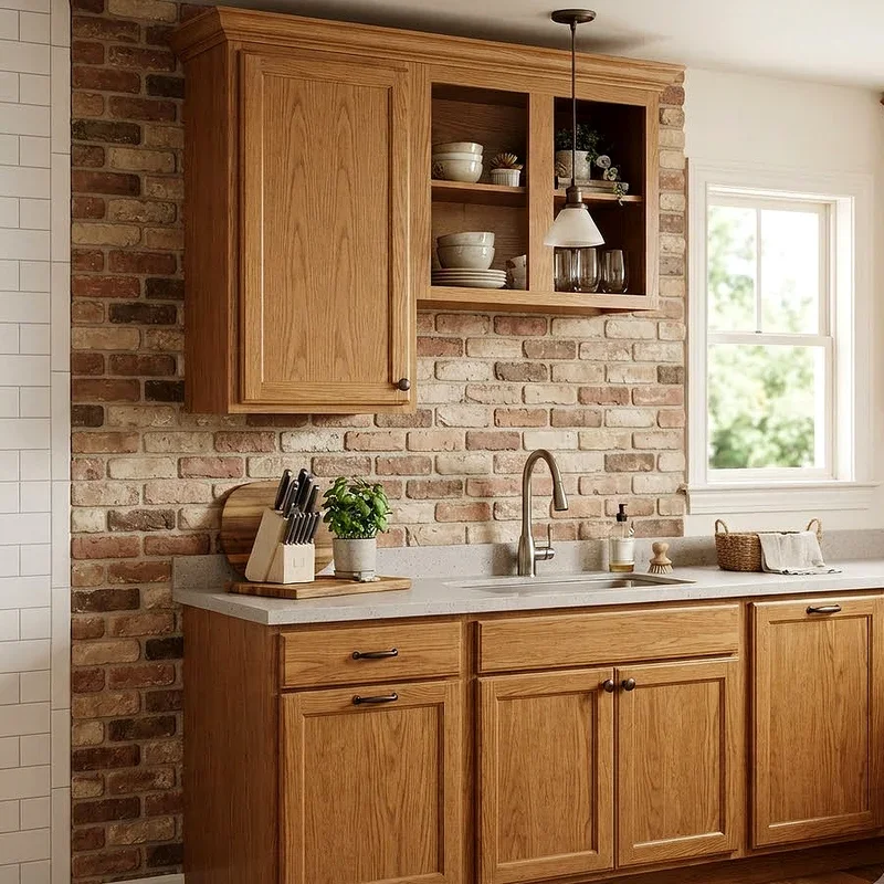 Kitchen Backsplash Ideas With Oak Cabinets