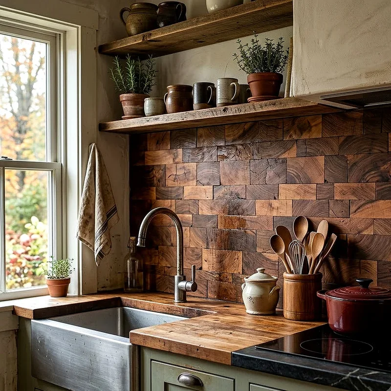Wooden Backsplash Ideas