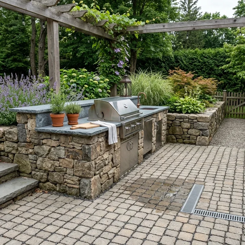 Outdoor Kitchen Flooring Ideas