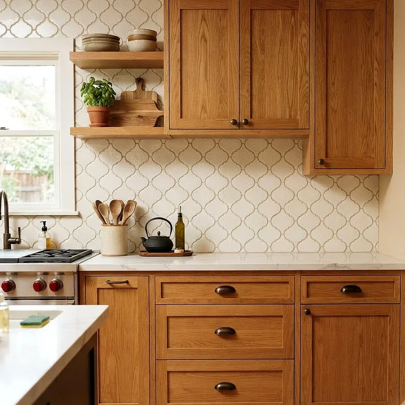 Kitchen Backsplash Ideas With Oak Cabinets